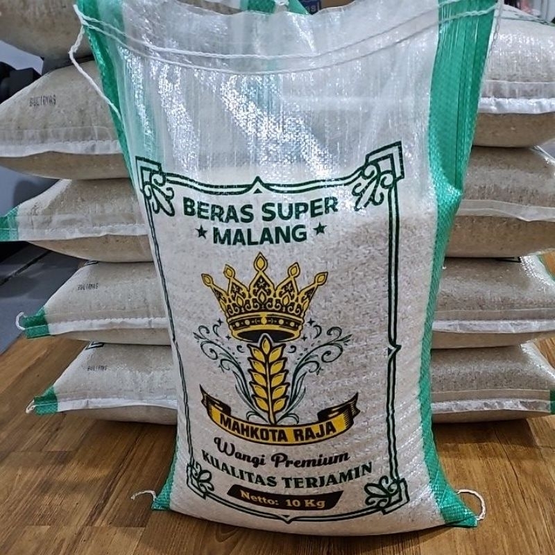 

BERAS PREMIUM CAP MAHKOTA RAJA 10KG PULEN , WANGI, ENAK