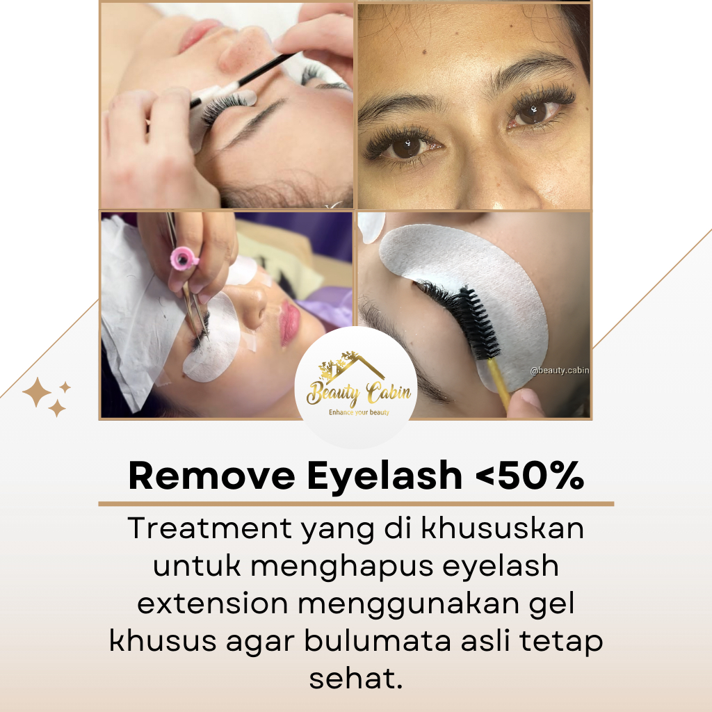 BEAUTYCABIN VOUCHER REMOVE EYELASH EXTENSIONS < 50%