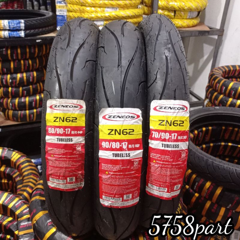 BAN ZENEOS RING 17 TUBLES 70/90, 80/90, 90/80, 100/70, 120/70 ORIGINAL 100%