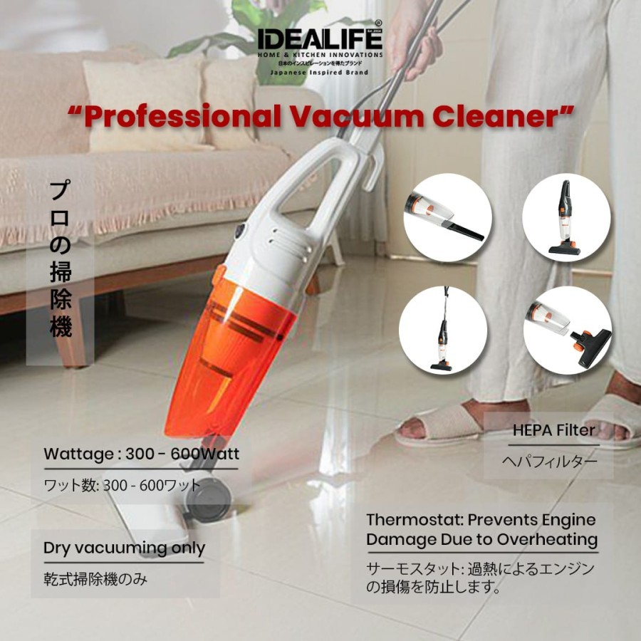 Idealife VC-8001 Vacuum Cleaner Mini 3in1