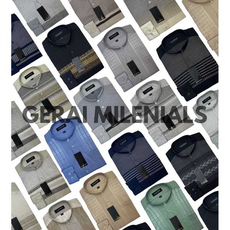 ALISAN Baju KOKO ALISAN Bordir Lengan Panjang Original Terbaru