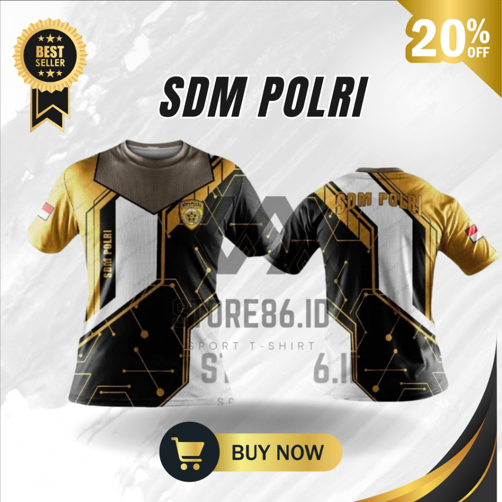 JERSEY SDM POLRI FULLPRINT SUBLIME / KAOS SDM POLRI DRIFIT / JERSEY SDM POLRI / FULL PRINTING