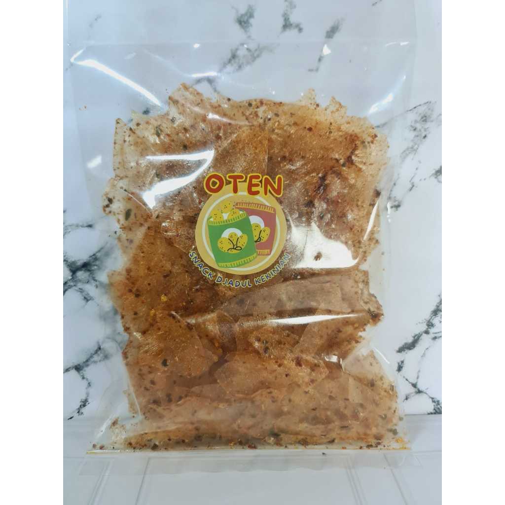 

KERIPIK KACA PEDAS DAUN JERUK 250gram