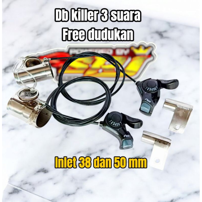 (1kg 6 pcs) db killer knalpot racing 3 suara anti tilang polisi inlet 50 dan 38 mm d38 dm38 d38mm dm