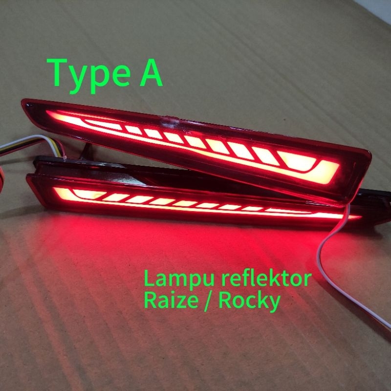 Lampu led reflektor Toyota Raize lampu led bumper belakang variasi eksterior mobil