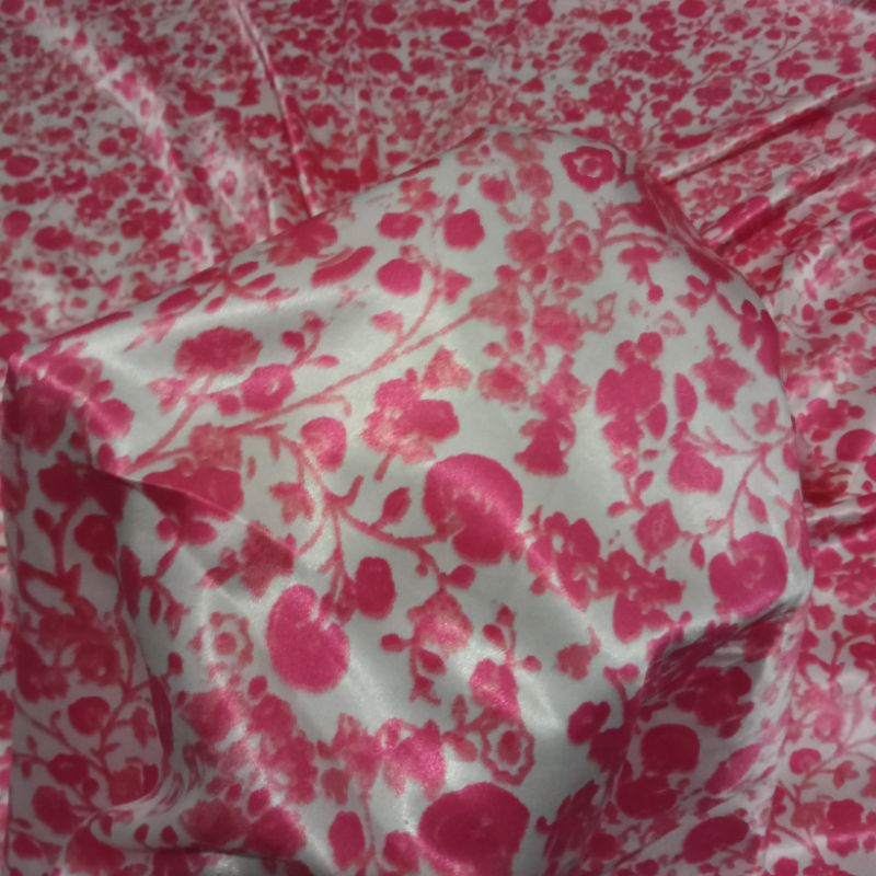 Kain Armany Silk Original - Kain Armany Silk Motif Bunga Premium - Kain Armany Luxury - Kain Silk Mo