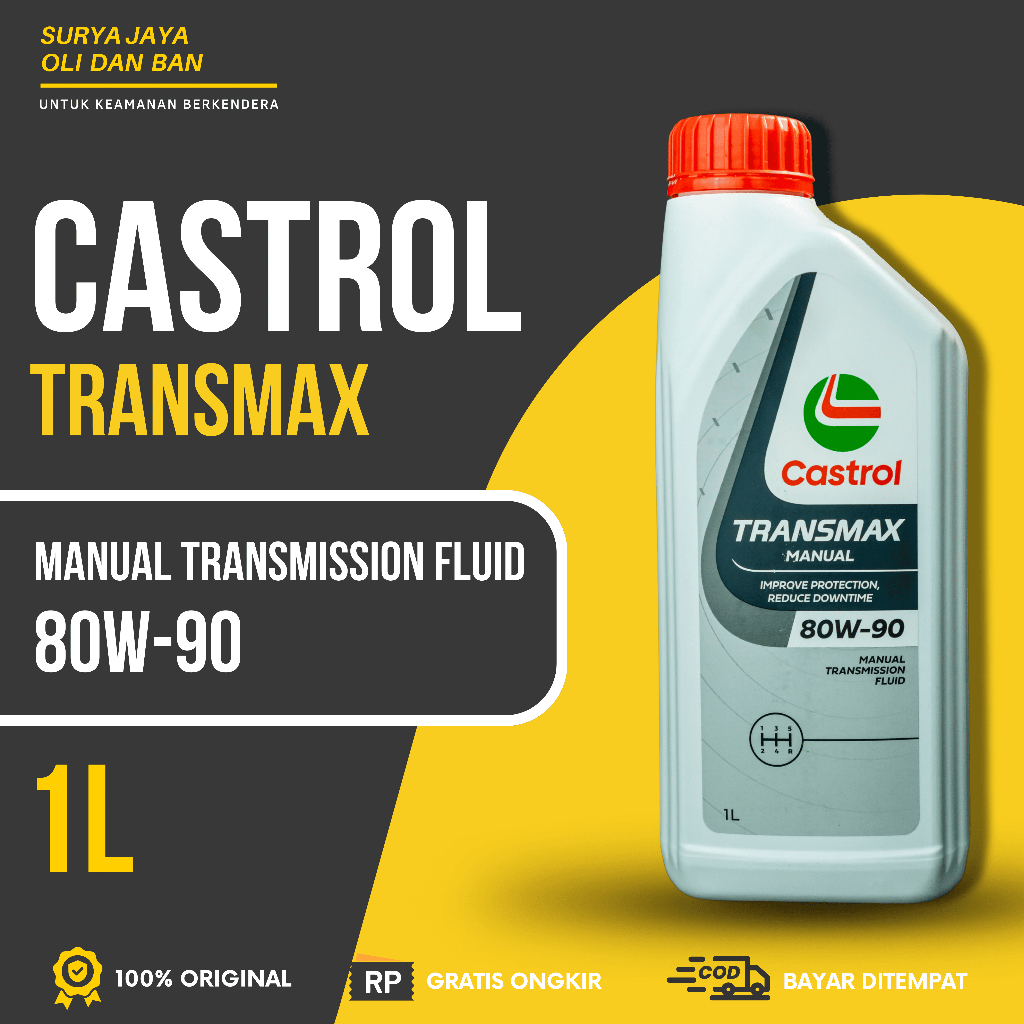 Oli Transmisi Manual Castrol MTF GL4 80W-90 1 Liter / Oli Gardan Mobil Manual