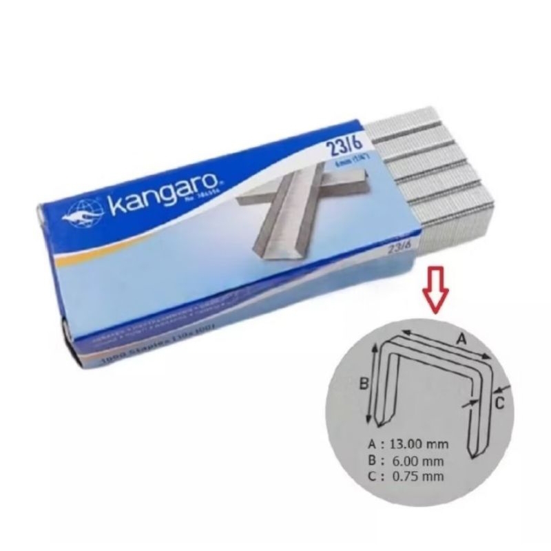 

Isi Staples Kangaro 23/6 ( 1ktk )