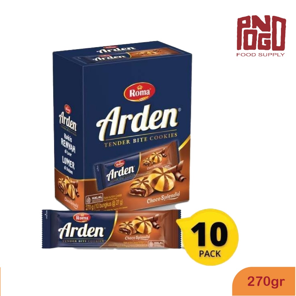 

Roma Arden Choco Splendid 270gr Isi 10pcs @27gr Biskuit Coklat