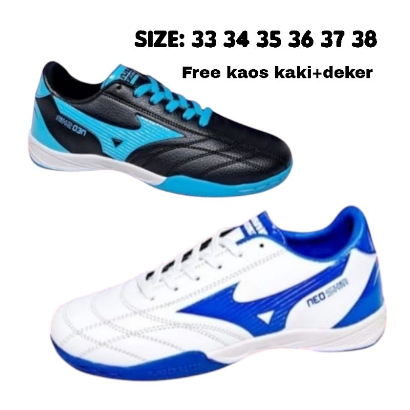 Sepatu Futsal Mizuno Sepatu Futsal Junior Ukuran 33 34 35 36 37 38 Sepatu Futsal Anak Ukuran 35 Sepa