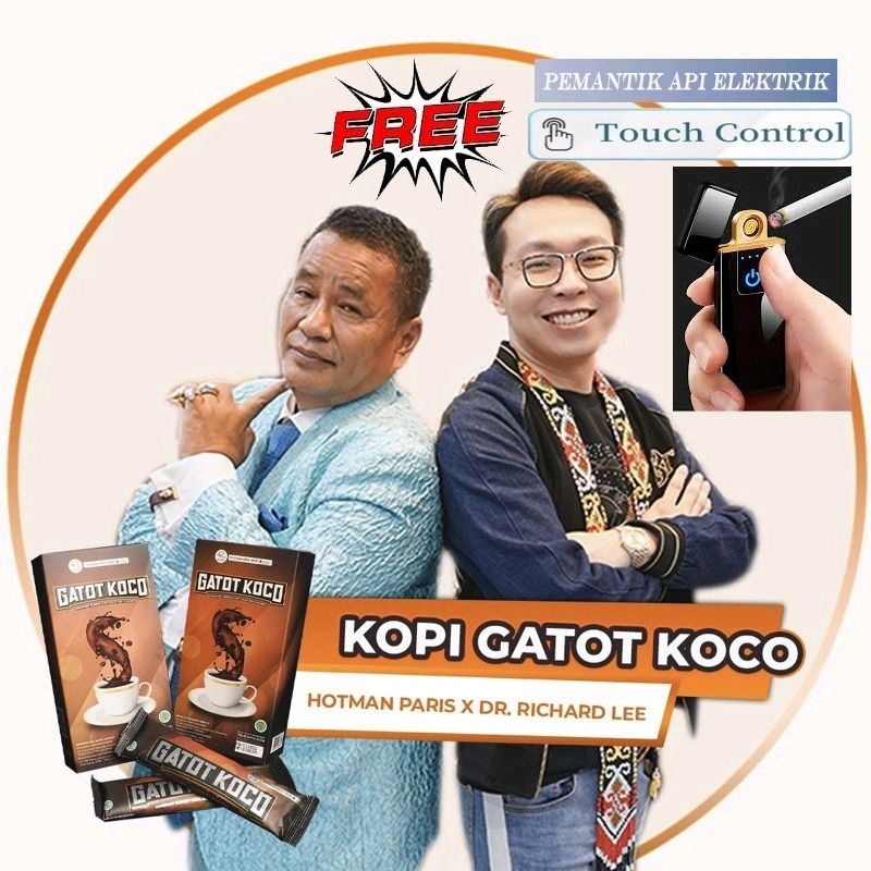 

Kopi Gatot Koco 1 Box isi 5 Sachet ( FREE BONUS ) BPOM by dR. Richard Lee