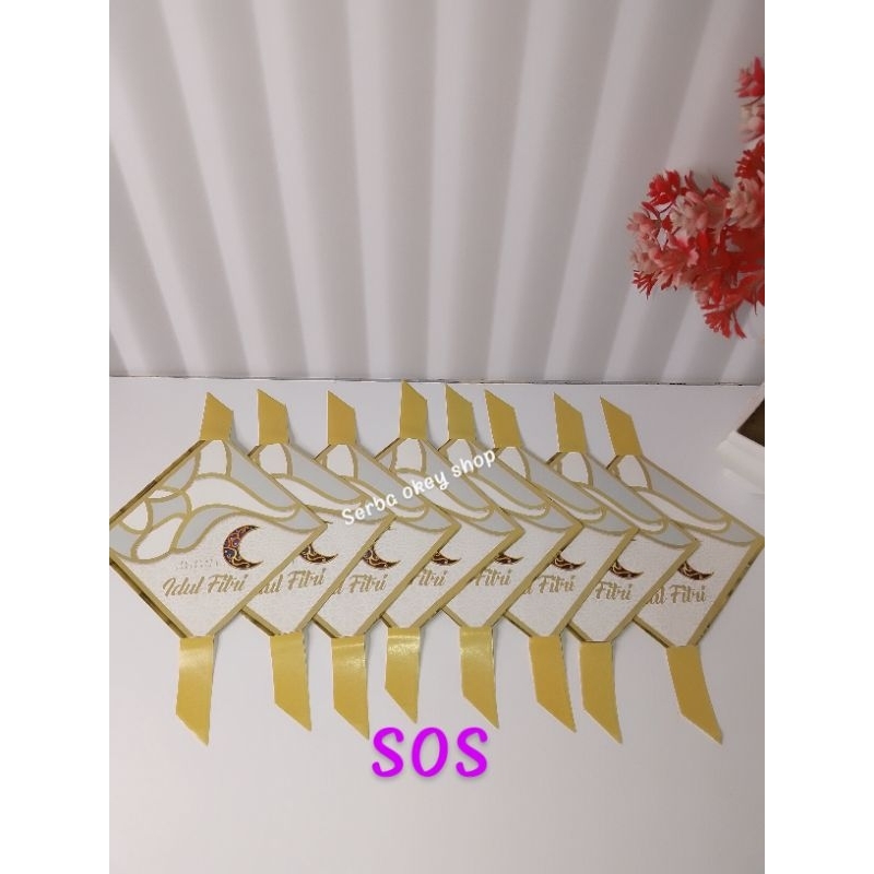 

SOS amplop lebaran bentuk ketupat isi 10