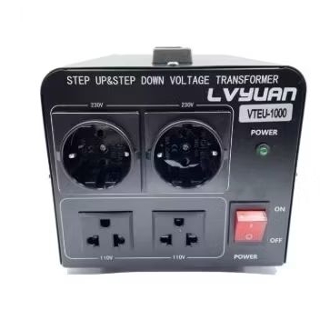 trafo step up down LVYUAN VTEU-1000 Trafo step up down double output 220V ke 110V 1000watt