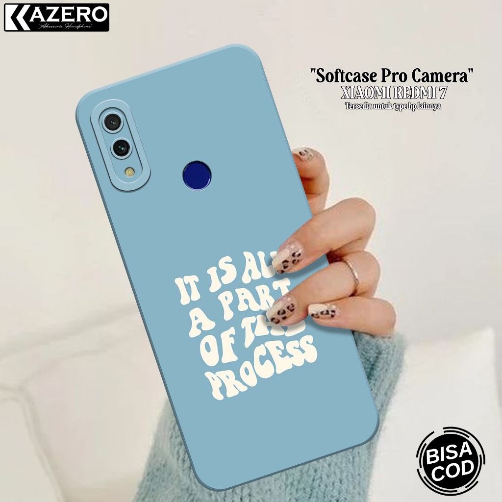 KAZERO Softcase Xiaomi Redmi 7  Fashion Case Aesthetic Case Xiaomi Redmi 7 Silikon Pro Camera Kesing