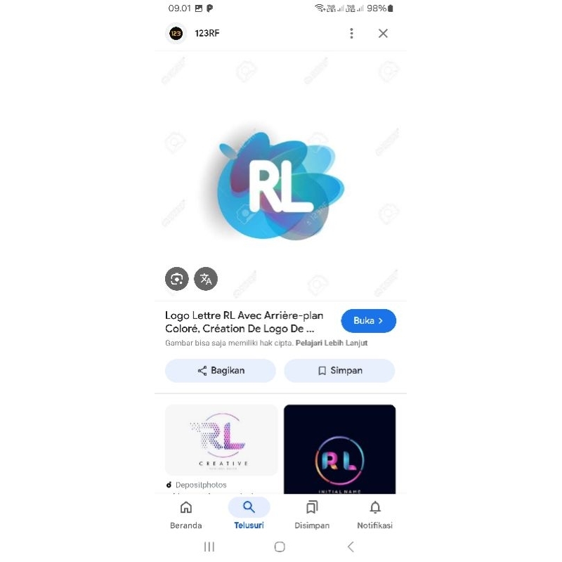 

RL R L / Custom Order Sticker logo / RL R L BOX HOLO SIL FER 100%ORIII / stiker huruf rl