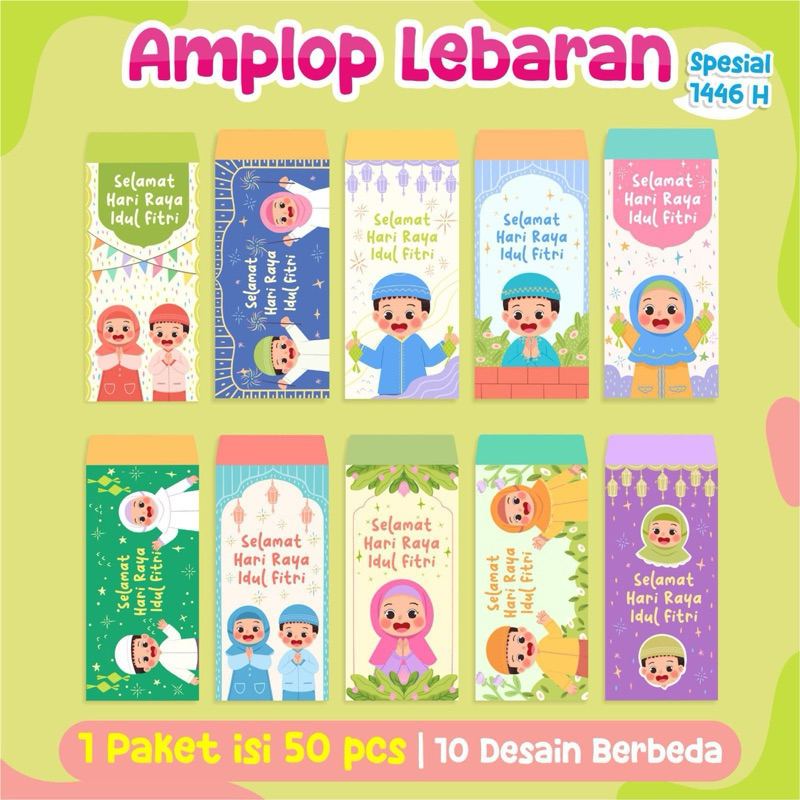 

Amplop Lebaran Isi 50 Pcs Panjang Uang Tanpa Dilipat Full Warna