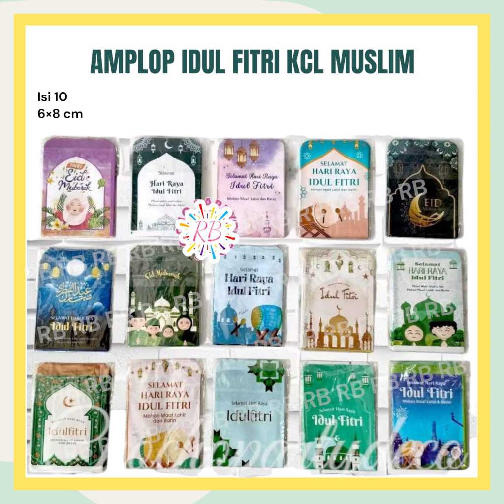 

Amplop LEBARAN IDUL FITRI KECIL MUSLIM Isi 10 / Angpau Idul Fitri Kecil Pekerjaan