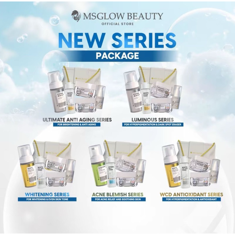 Paket ms glow new free e ixilir retinol / dte | acne-wtning - ultimate - cell dna -luminius | msglow