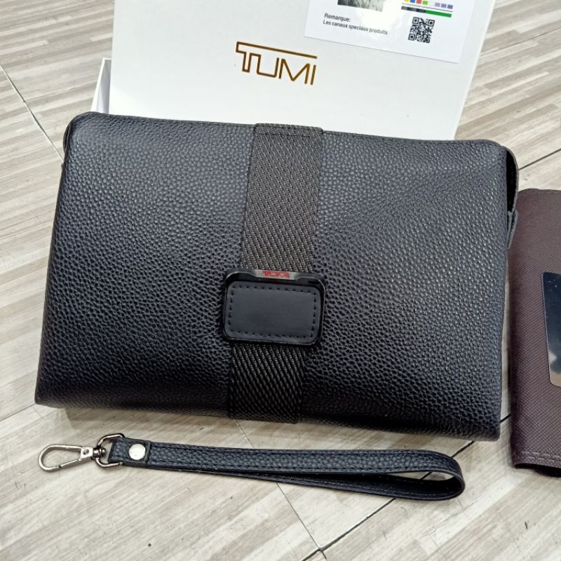 Handbag tumi kunci kode 2 digit Clutch Tas Tangan Kulit Import