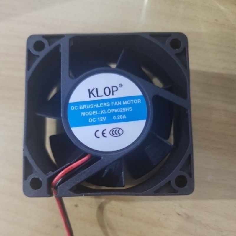Fan DC 6x6 cm kipas cooling fan DC brushless fan 6 x 6 DC 12V tebal 2,5 free bubble wrap Fan