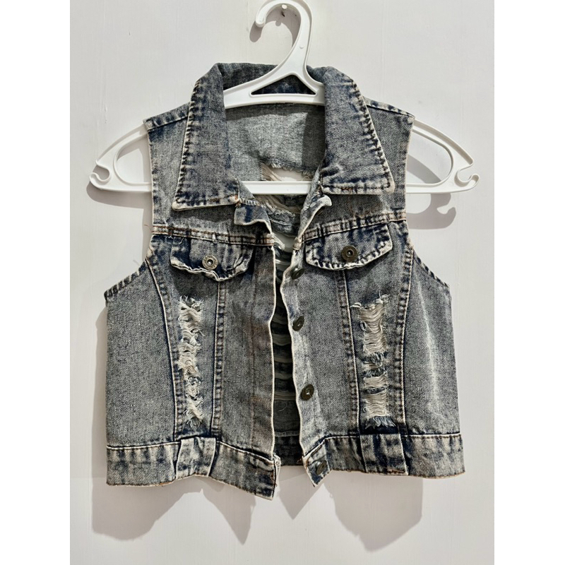 Vest Rompi Jeans (Preloved/Second)