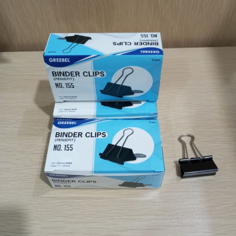 

(12PCS) BINDER CLIP GREEBEL NO.155 PACK