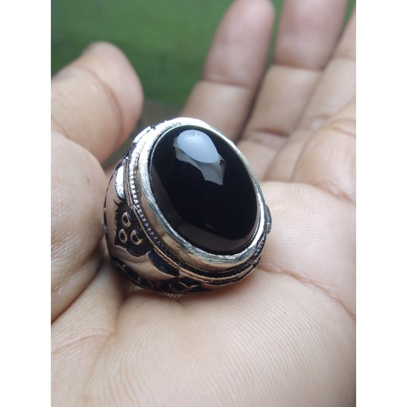batu cincin akik Yaman Wulung merah