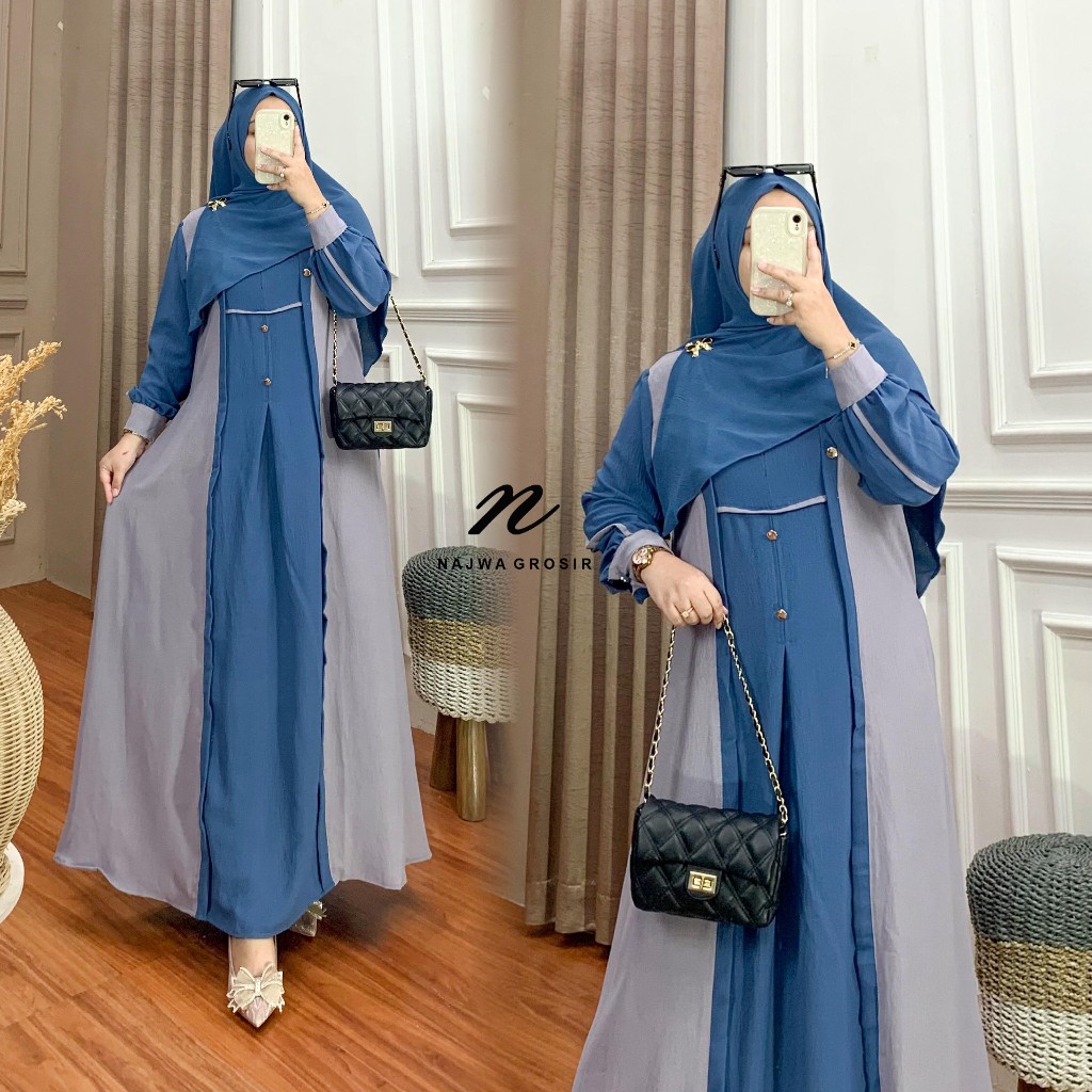 Gamis syari Medina Ikhwani SET HIJAB