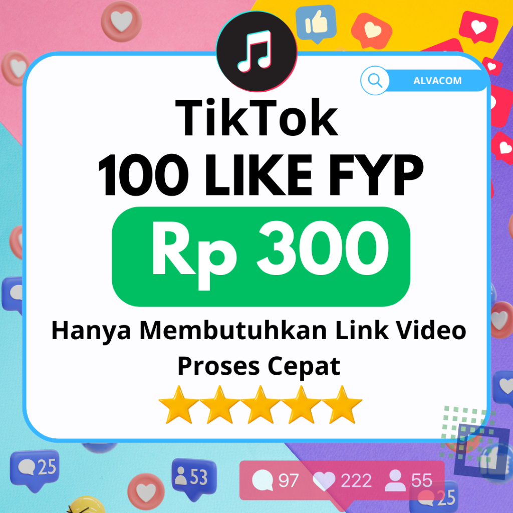 TIKTOK LIKE MURAH FYP PROSES CEPAT