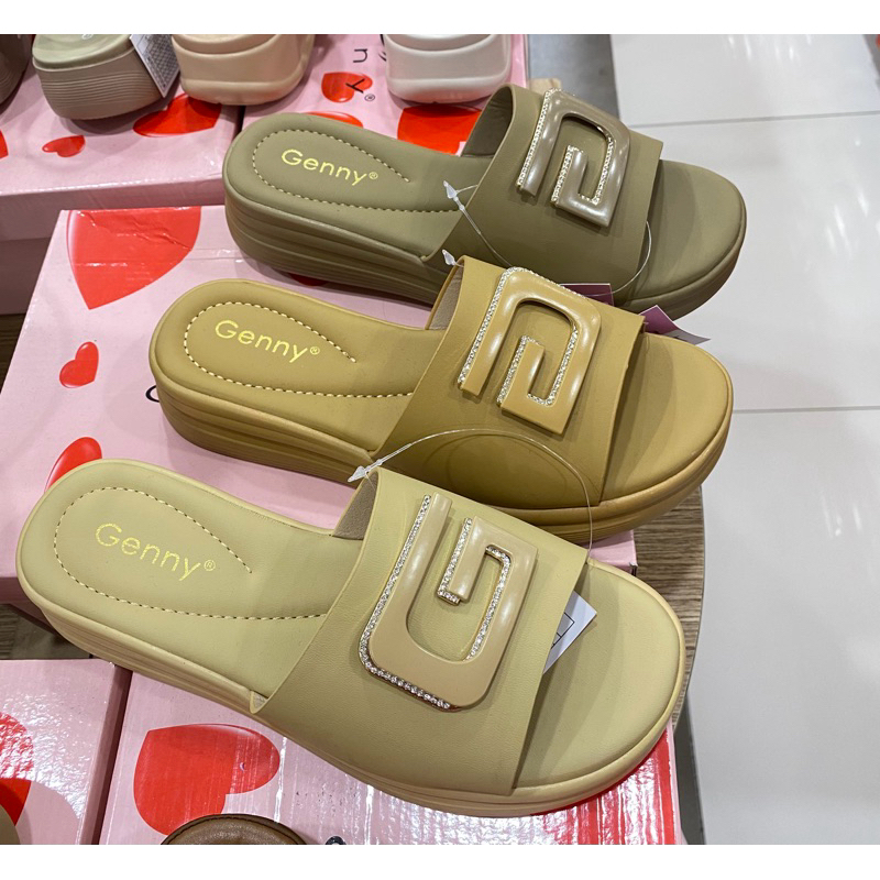 SANDAL WANITA WEDGES GENNY TERBARU