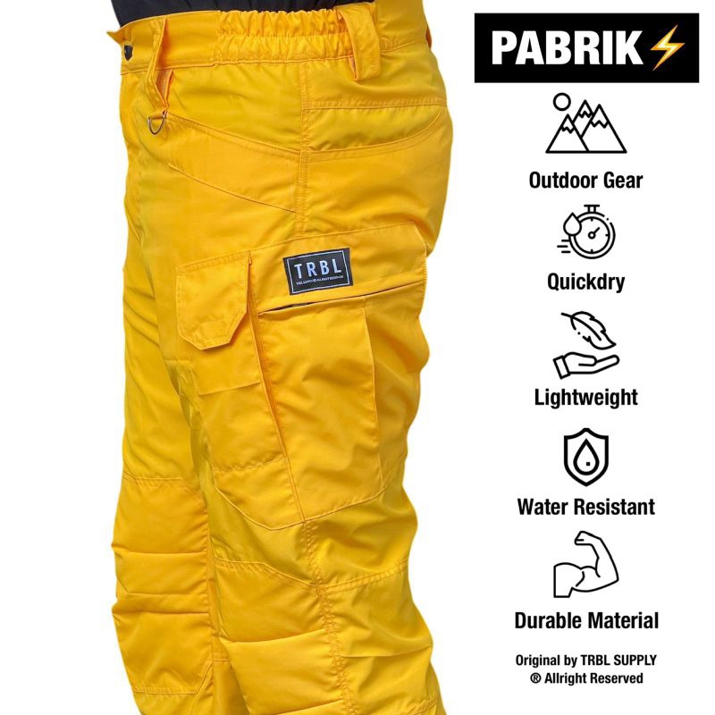 Celana Cargo Tactical Panjang Pria Original Water Resistant Anti Air Yellow