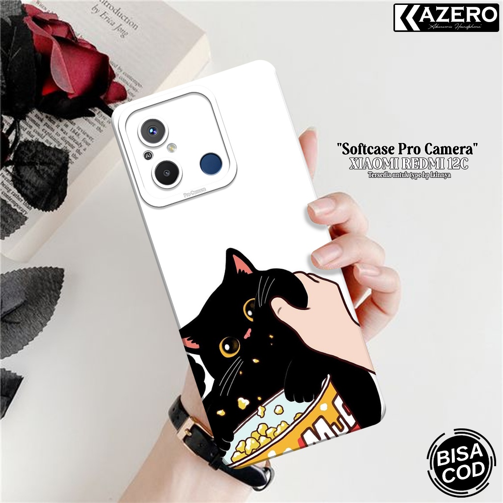 Silikon XIAOMI REDMI 12C - Case Kucing - Softcase XIAOMI REDMI 12C Terbaru - Casing XIAOMI REDMI 12C
