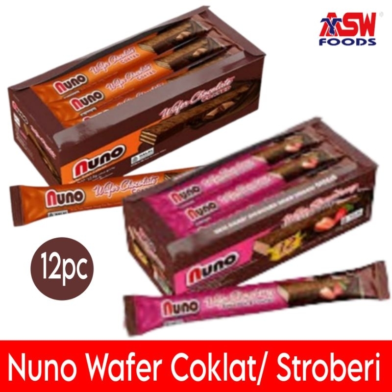 

ASW Nuno Wafer stroberi coklat isi 12pc