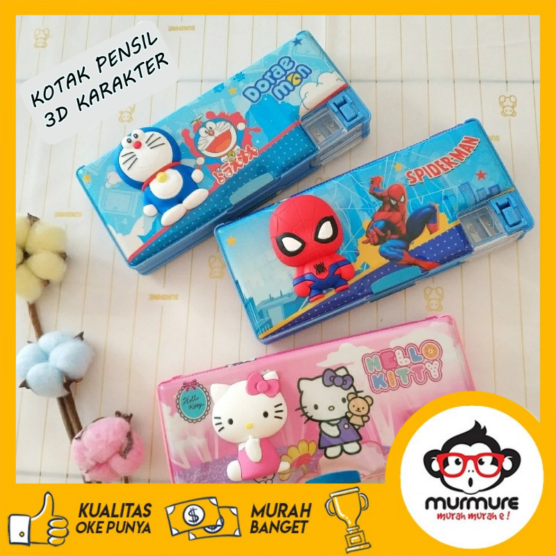 

MURMURE I TEMPAT PENSIL MAGNET KARAKTER 2 SISI DENGAN RAUTAN MINI / KOTAK PENSIL MAGNET KARAKTER / KOTAK PENSIL MAGNET BONEKA 3D