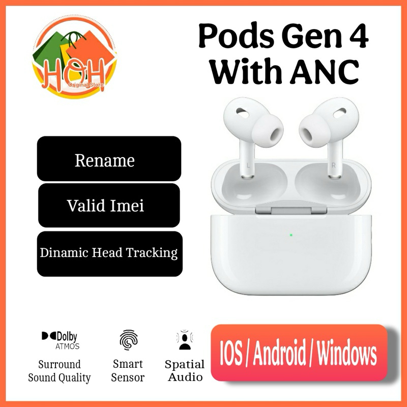 Headset Bluetooth / ThePods Pro Gen 2 3 4 ANC Wireless