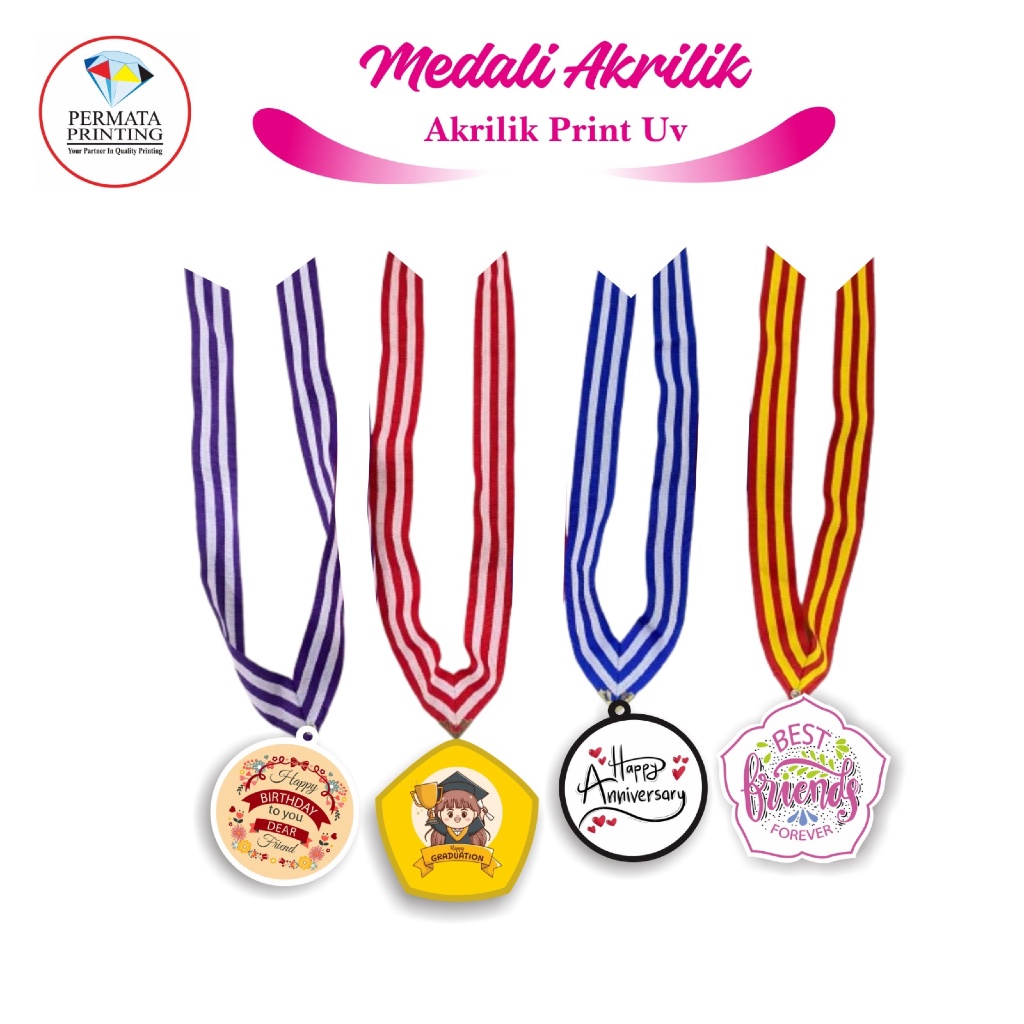 

Medali Custom Akrilik- medali wisuda/graduation/ulang tahun/best katagori