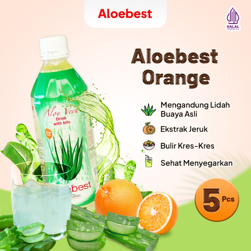 

COCOMAXI - Aloebest Orange 500ml - 5 Botol Free Aloebest Orange 500ml