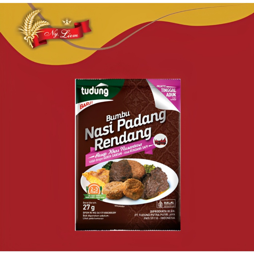 

TUDUNG Bumbu Nasi Padang Rendang 27 gr