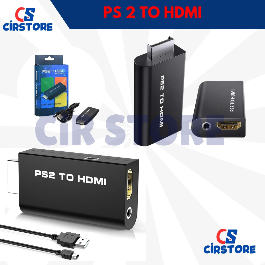 PS2 To HDMI Adaptor Converter HDMI PS2 Resolusi HD 720 1080P