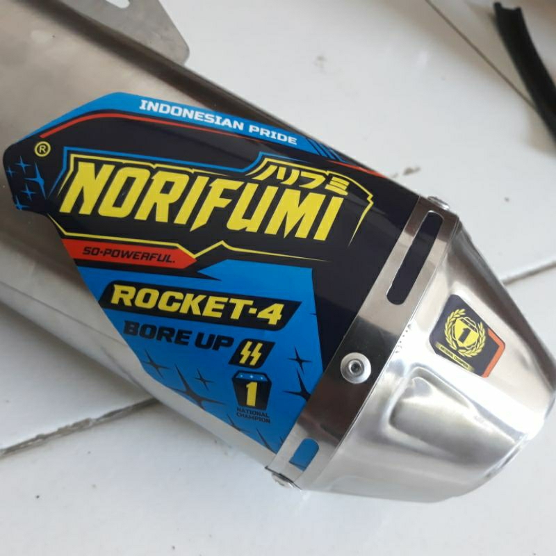 knalpot Norifumi ROCKET4 BORE UP stainless