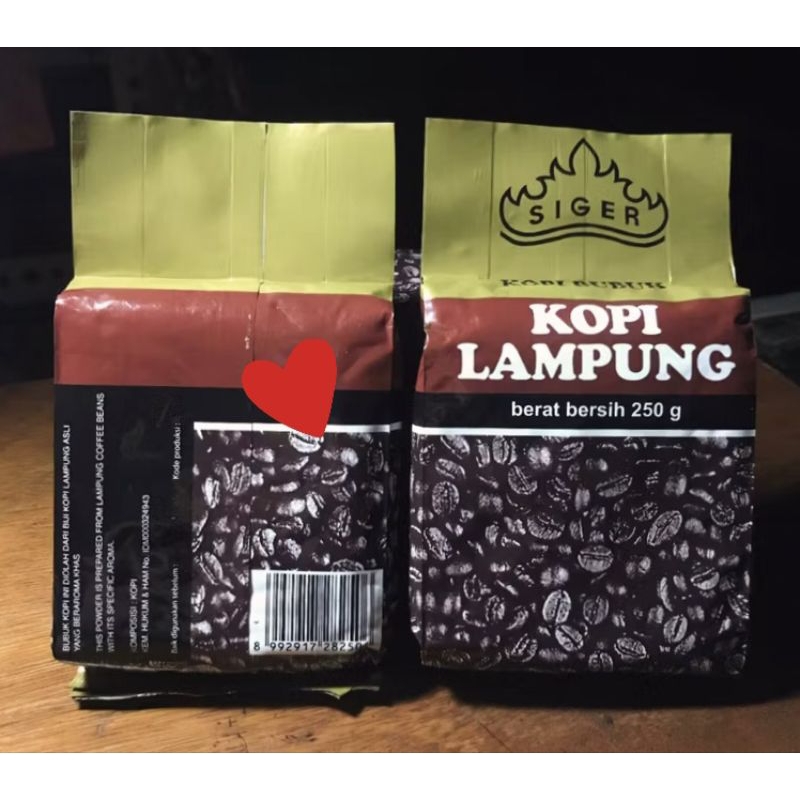 

Kopi Bubuk Robusta Asli Lampung Y25 Cap Siger 250 Gram