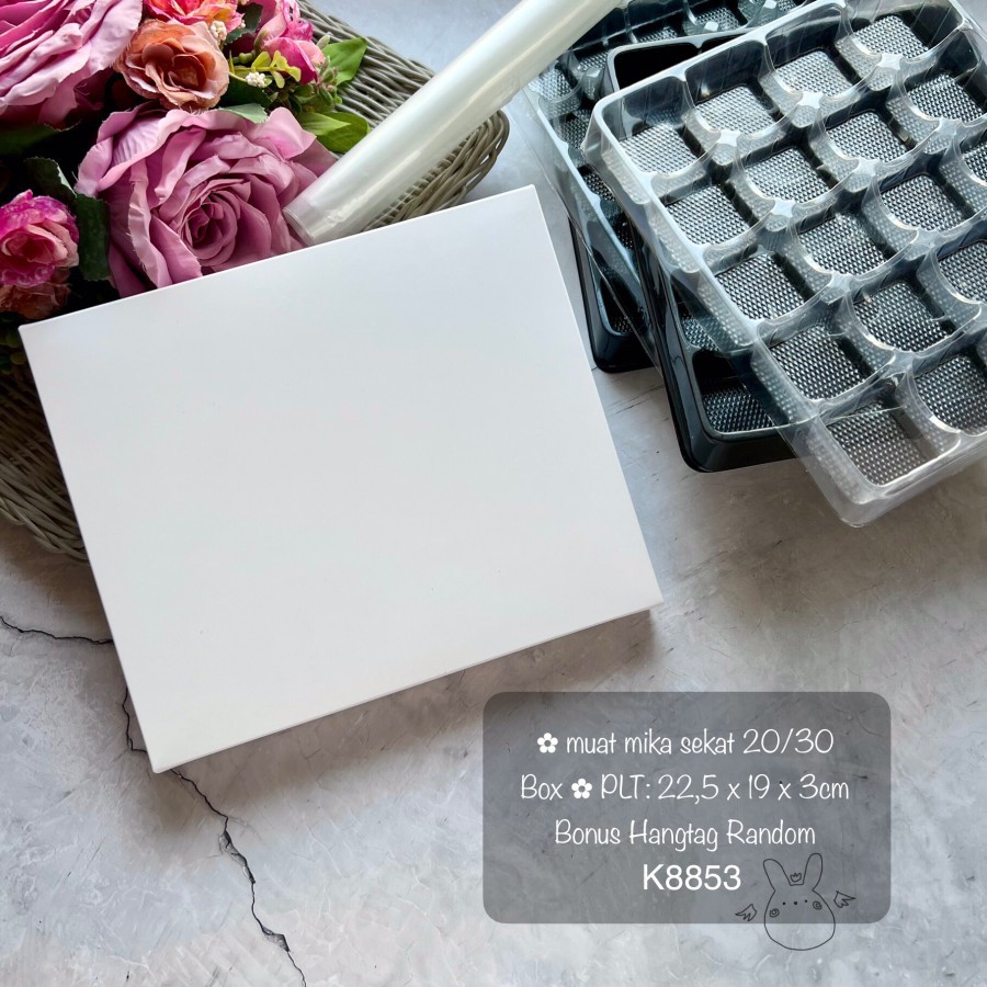 

(10set) Kotak Polos Putih K8853 Pie Susu/ Nastar/ Mochi/ Coklat CEK VARIAN | K88