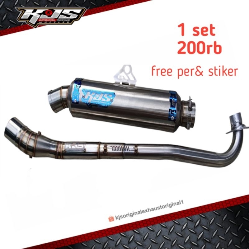 KNALPOT KJS ORIGINAL UNTUK MOTOR BEBEK TERMURAH
