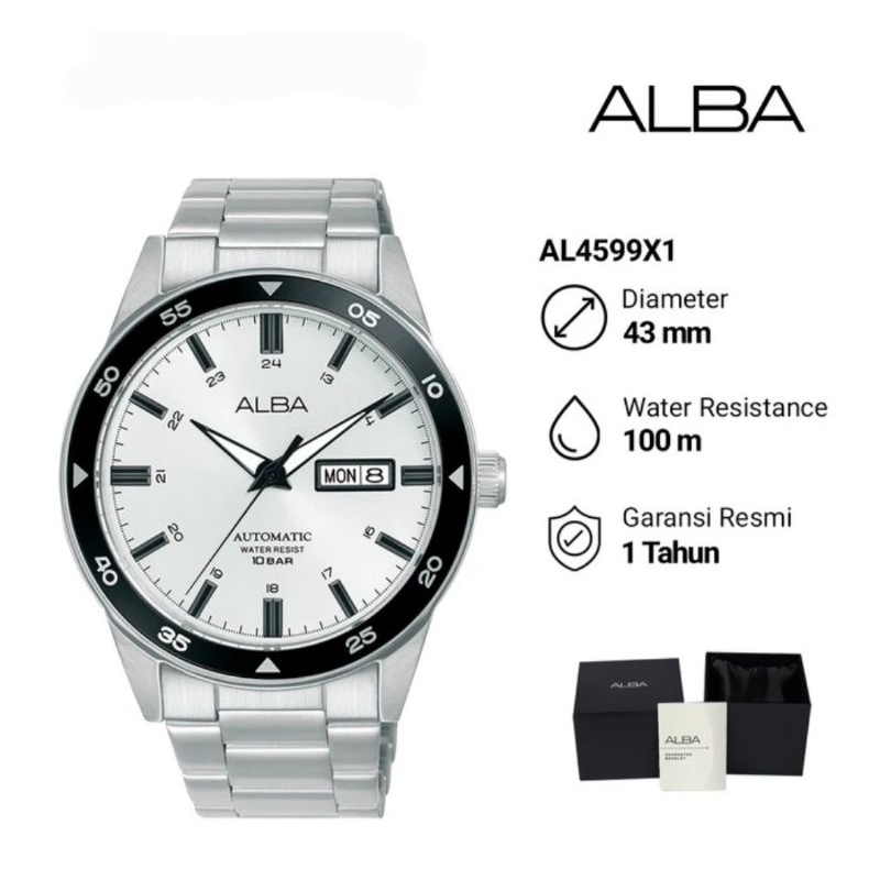 Jam Tangan Pria Alba Automatic AL4599X1 Original Garansi Resmi
