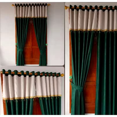 GORDEN PINTU JENDELA RUMBAI POLOS EMBOSS