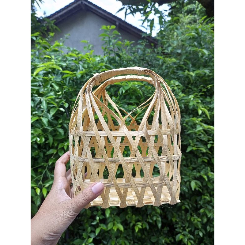 Keranjang Hampers Lebaran Ukuran 14*10*10 | Keranjang Bambu | Keranjang Bambu Lebaran | Keranjang pa