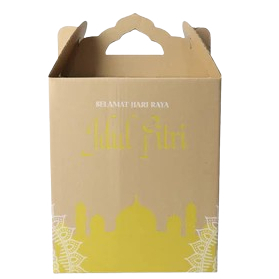 

( 5 Pcs ) Box Parcel Lebaran Model Dus Jinjing Kardus Hampers Sembako Kraft Ukuran 30x20x35 cm