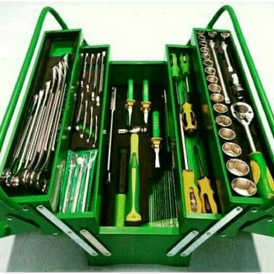 Perkakas Kunci Mekanik / Tukang Isi 72 pcs / Set Tool Box Kits TEKIRO