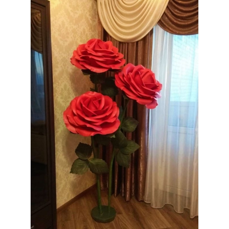 Bunga Lampu Hias Ruang Tamu / Bunga Lampu Led Mawar Jumbo Aestetic