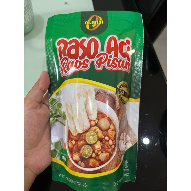

PROMO OLANJI bakso aci raos pisan 1 PCS (150g) makanan cepat saji Kemasan premium